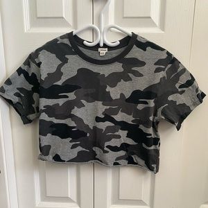 Garage Camo Crop Top Medium!